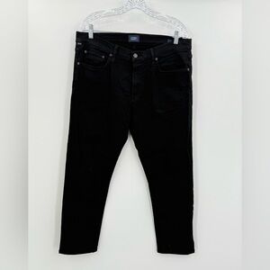 Citizens of Humanity Men's London‎ Straight Tapered Slim Jeans Black Size 33